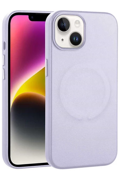 Apple iPhone 14 Kılıf PU Deri Magsafe Wireless Şarj Özellikli Derix Kapak ürün görseli 1