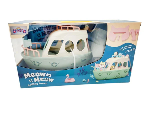 Çocuklar İçin Kedi Yelken Turu Tekne ve Aksesuarlar (Aya Toys Meow Meow) ürün görseli 1