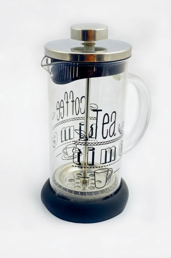 Silikonlu Bitki Çayı Demliği & Demleme & French Press Siyah ürün görseli 1