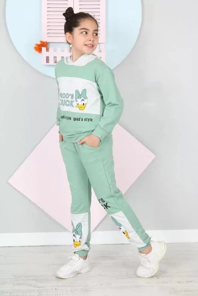 DaisyDuck Yeşil Eşofman Takım - Resim 2