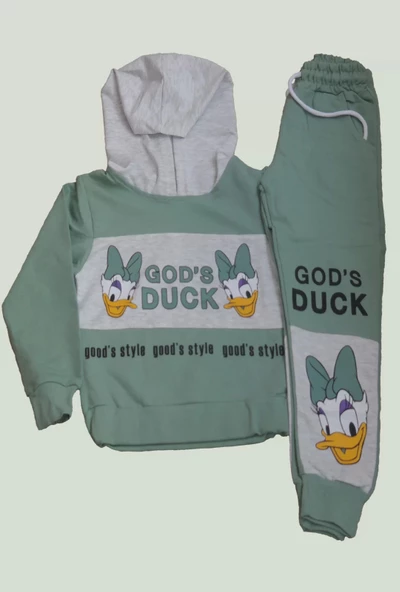 DaisyDuck Yeşil Eşofman Takım - Resim 5