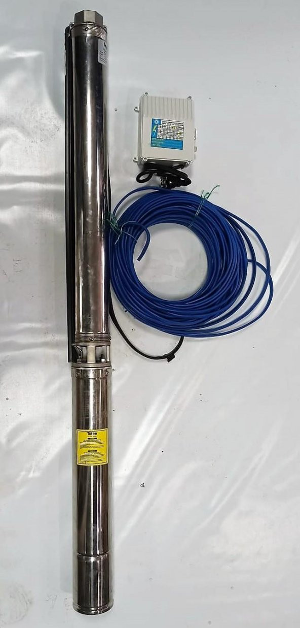 Impo Sk 404/18 Krom Başlıklı Derin Kuyu  2 Hp Monofaze Motorlu 35 mt Kablolu Panolu Dalgıç Pompa ürün görseli 1