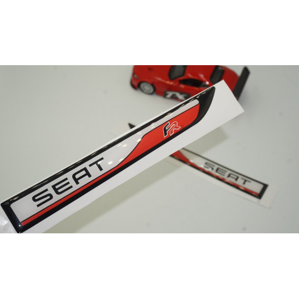 Seat FR Leon Yan Aynalar Ve Çamurluk Yanı Damla Desen Bıçak Logo Arma Seti ürün görseli 1