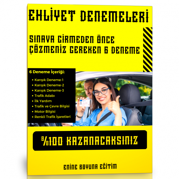 Ehliyet Denemeleri (6 Süper Deneme) ürün görseli 1