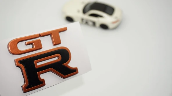 DK Tuning Nissan GTR Bagaj Bronz Siyah Logo Amblem Arma ürün görseli 1