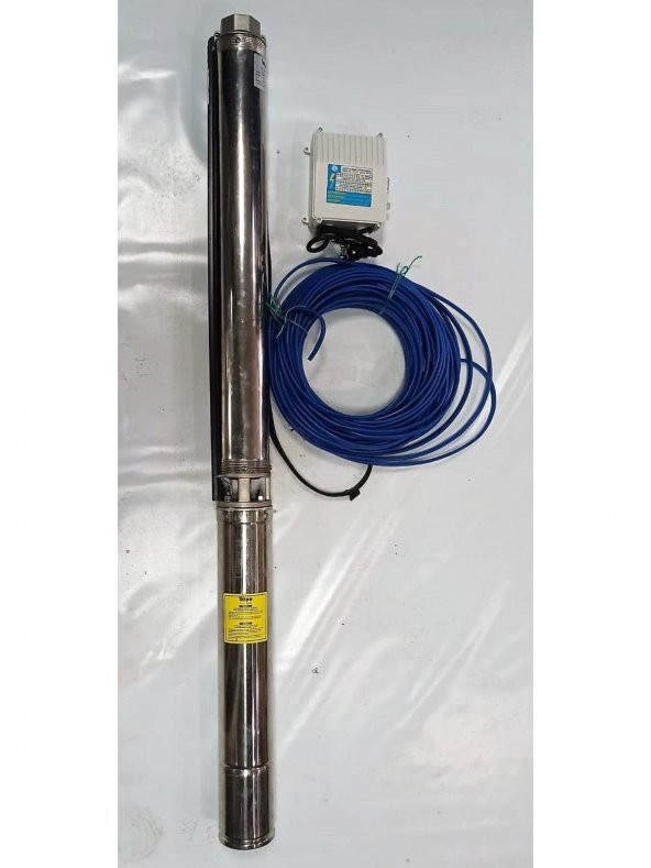 Impo Sk 404/18 Technoplast Başlıklı Derin Kuyu  2 Hp Monofaze Motorlu 35 mt Kablolu Panolu Dalgıç Pompa ürün görseli 1