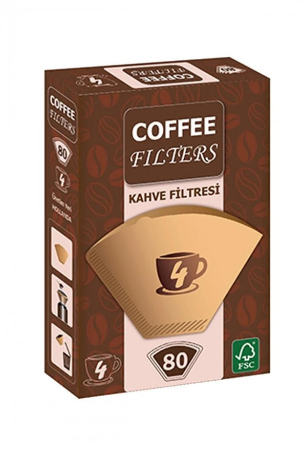 Coffee Filters Kahve Filtresi 80 Adet ürün görseli 1
