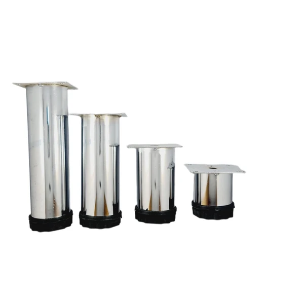 40 LIK 8 CM PARLAK KROM METAL YUVARLAK AYAK ( 4 ADET) ürün görseli 1