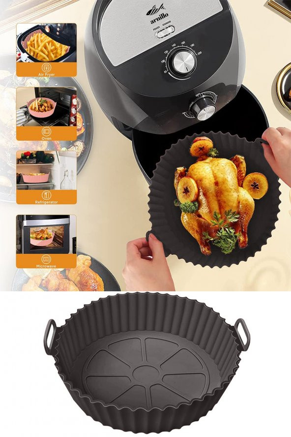 KARDELEN AR043 AİRFRYER SİLİKON PİŞİRME KABI ürün görseli 1