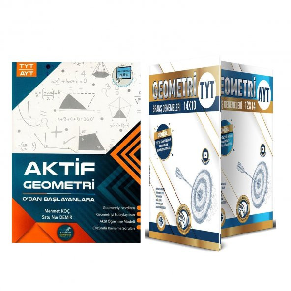 Aktif Öğrenme TYT AYT Geometri 0 dan Başlayanlara Bilgi Sarmal TYT Geometri Deneme Seti 2 Kitap ürün görseli 1