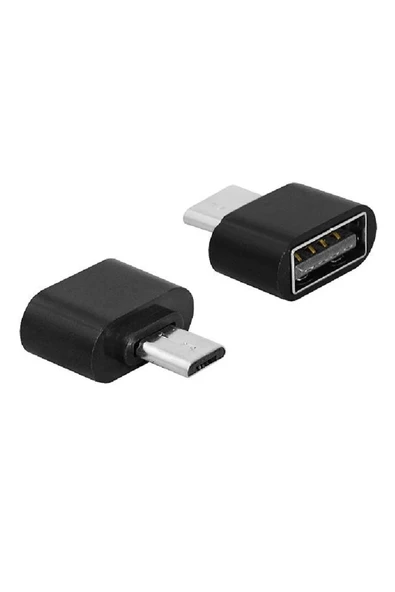 Mikro Usb Host Otg Dönüştürücü Çevirici Adaptör Siyah ürün görseli 1
