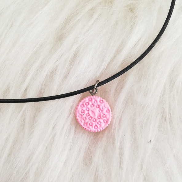 Oreo Kolye Pembe ürün görseli 1