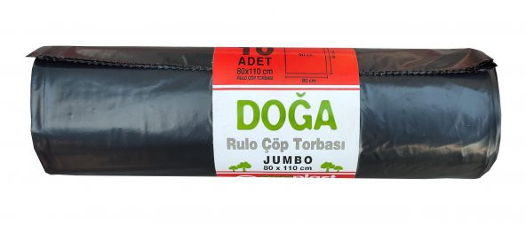 Ecoplast Battal Boy Çöp Torbası Poşeti - 500 Gr. - 90 Litre - 80 x 110 Cm / 10 Adetlik Rulo ürün görseli 1