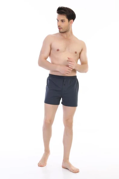 Çift Kaplan Erkek Pamuklu Penye Boxer 805 - Resim 5