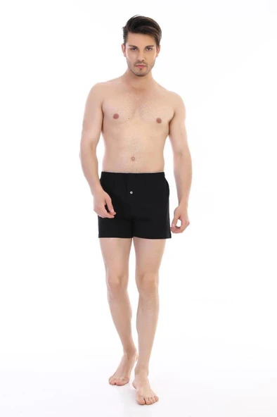 Çift Kaplan Erkek Pamuklu Penye Boxer 805 - Resim 2