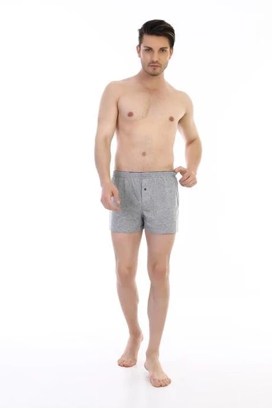 Çift Kaplan Erkek Pamuklu Penye Boxer 805 - Resim 4
