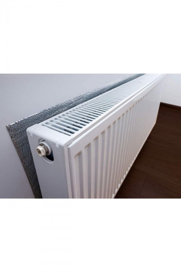 2 Adet Alüminyum Folyolu Radyatör Petek Arkası Isı Yalıtım Izolasyon Levhası 50x100 cm Kalınlık10mm ürün görseli 1