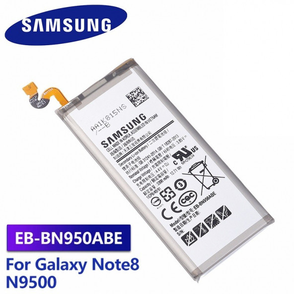 Samsung Galaxy Note 8 Batarya N950 Eb-bn950abe Uyumlu Yedek Batarya ürün görseli 1