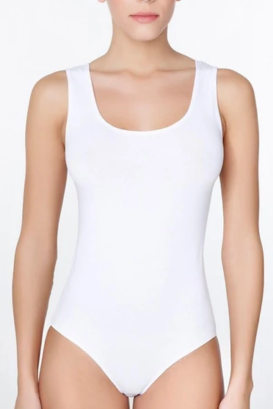 Çift Kaplan Bayan Geniş Askılı Çıtçıtlı Body 761 ürün görseli 1
