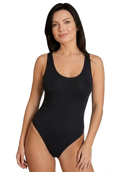 İmer Bayan Geniş Askılı Modal Çıtçıtlı Body 9252 - Resim 2