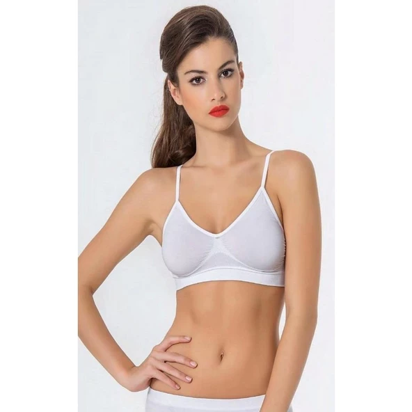 Miss Fit Bayan İnce Askılı Büstiyer 1315 - Resim 2