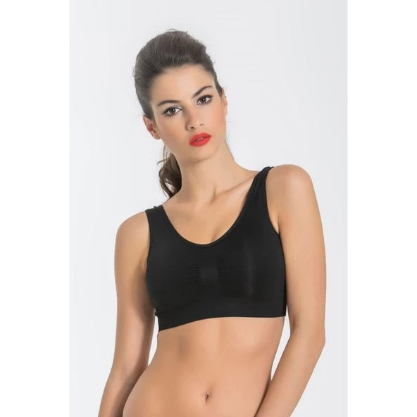 Miss Fit 11027 Kalın Askılı Pedli Büstiyer ürün görseli 1