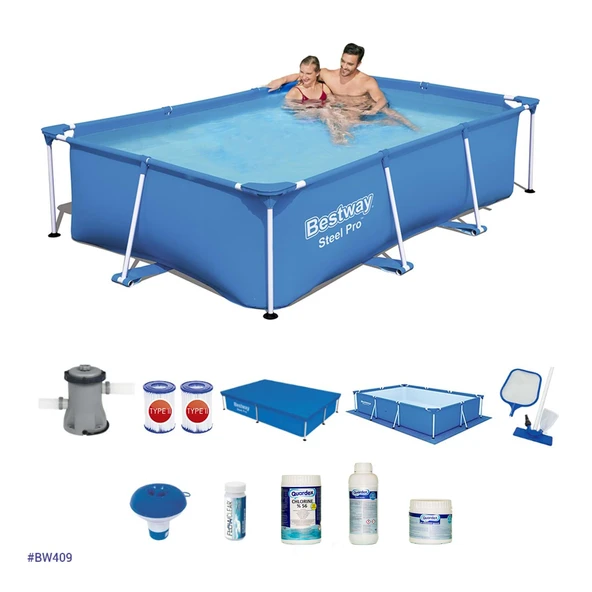 Prefabrik Havuz Seti 259 mc x 170 cm x 61 cm  BW409 ürün görseli 1