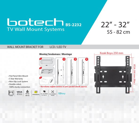 BS-2232 Sabit  Askı Aparatı - Resim 3