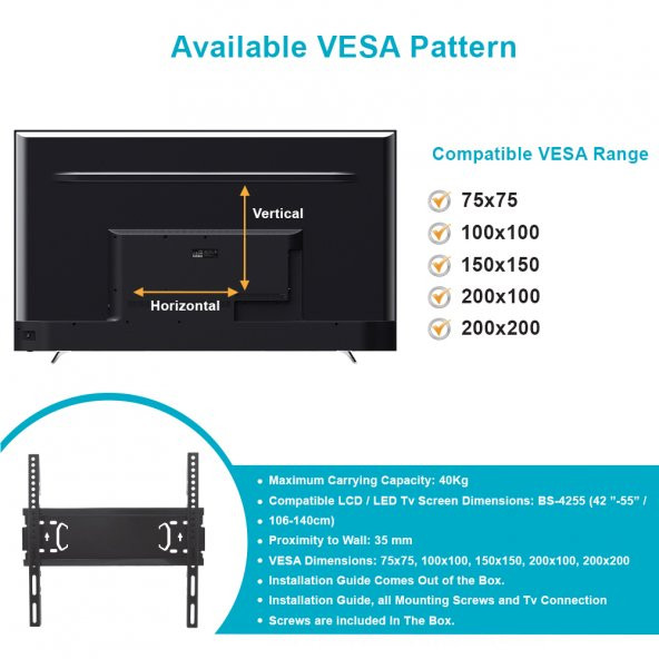 BS-4255 Sabit Askı Aparatı - Resim 3