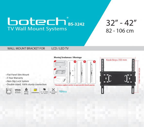 BS- 3242 Sabit Askı Aparatı - Resim 5