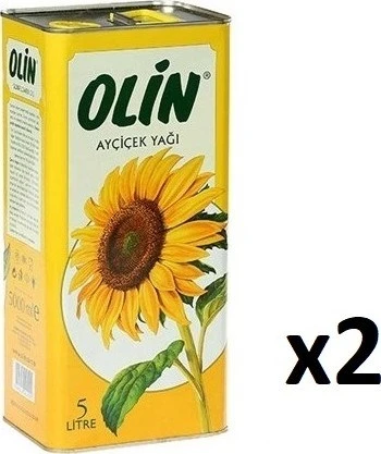 Olin Ayçiçek Yağı 5 Lt Teneke x 2 Adet ürün görseli 1