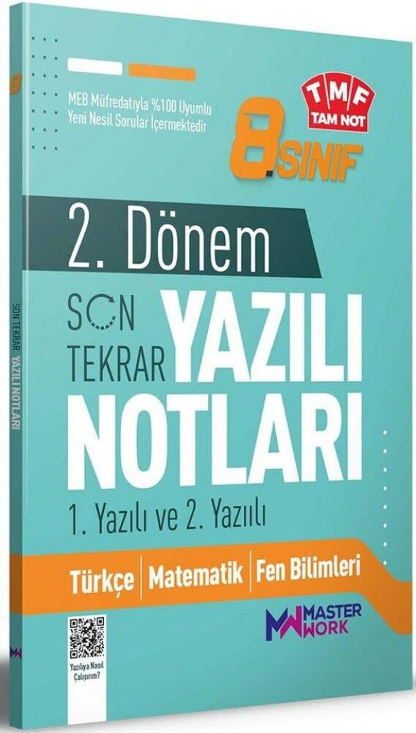 8. Sınıf 2. Dönem 1. ve 2. Yazılı Notları Son Tekrar ürün görseli 1