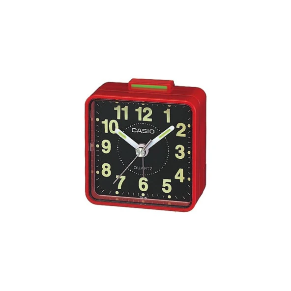 CASIO TQ-140-4DF ALARMLI KIRMIZI MİNİ ÇALAR MASA SAATİ ürün görseli 1