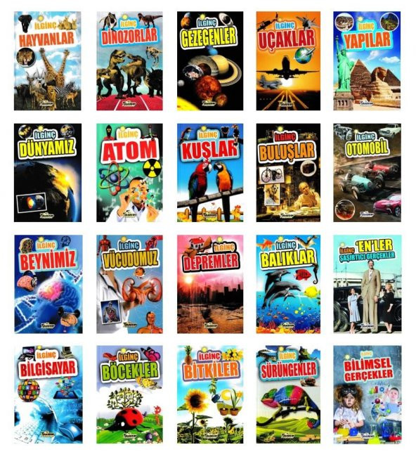 Teleskop Popüler Bilim İlginç Bilgiler Serisi 20 Kitap ürün görseli 1