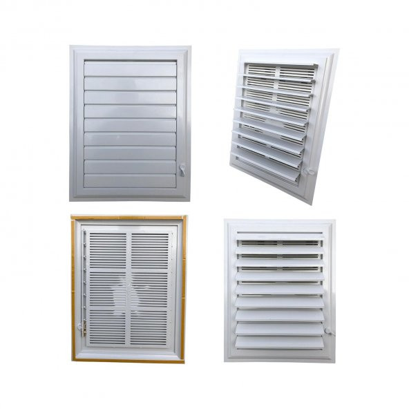 35X35CM PLASTİK MENFEZ BANYO / WC HAVALANDIRMA MENFEZİ PANJUR 35X35 CM ürün görseli 1