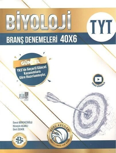 Bilgi Sarmal Yayınları TYT Biyoloji 40 x 6 Branş Denemeleri ürün görseli 1