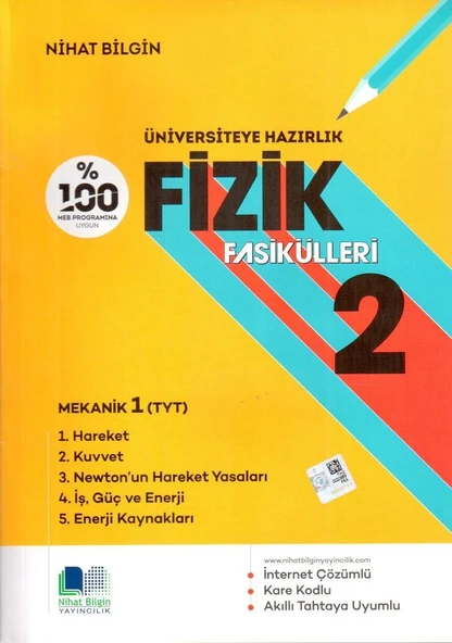 Nihat Bilgin Fizik Fasikülleri 2 Mekanik 1 ürün görseli 1