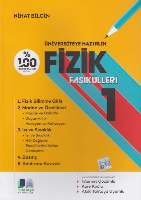 Nihat Bilgin Fizik Fasikülleri 1 Fizik Bilimine Giriş ürün görseli 1