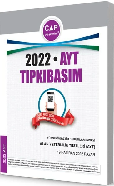 Çap Yayınları 2022 AYT Tıpkı Basım - Resim 2
