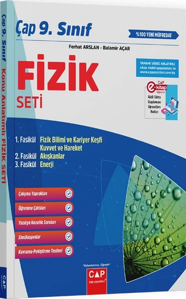 Çap Yayınları 9. Sınıf Fizik Seti - Resim 4