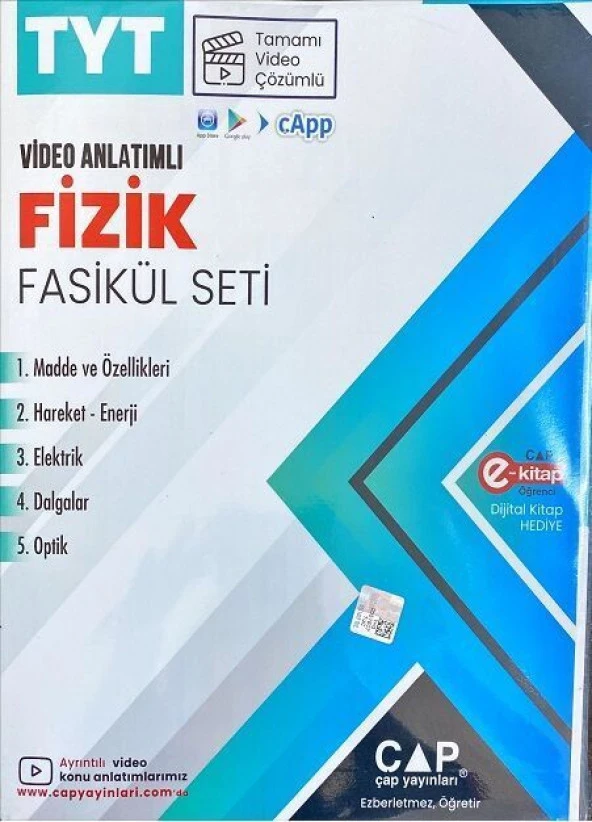 Çap Yayınları TYT Fizik Seti ürün görseli 1