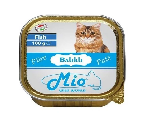 Mio Kedi Konservesi Balık Etli Püre 100 Gr ürün görseli 1