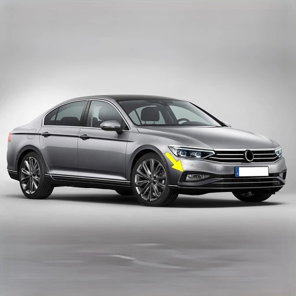 VW Passat B8.5 2020-2023 Sağ Sis Farı Çerçevesi Mat Siyah 3G0853666K ürün görseli 1