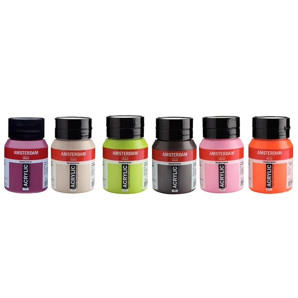 AMSTERDAM AKRİLİK 500 ML 6LI SET ürün görseli 1