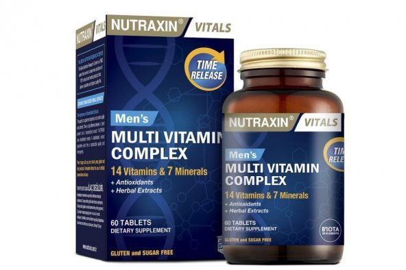 Nutraxin Mens Multivitamin Complex 60 Tablet - Resim 2