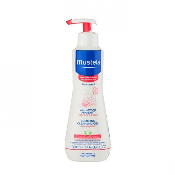 Mustela Soothing Cleansing Gel 300 ml - Saç ve Vücut Şampuanı ürün görseli 1