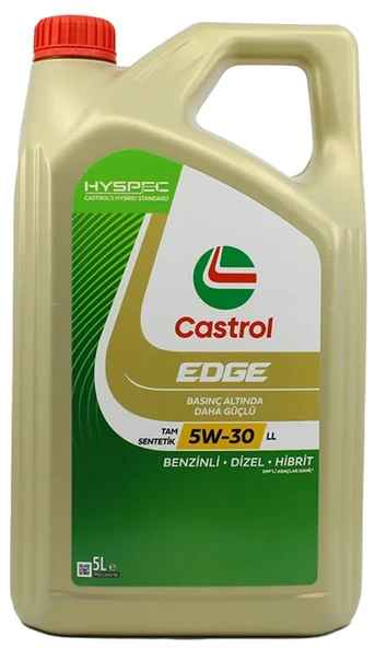 Castrol Edge 5W-30 LL Tam Sentetik Motor Yağı 5 Litre - ACEA C3 ürün görseli 1