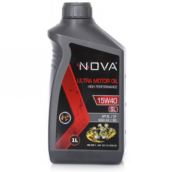 Nova 15W-40 SL 1 Litre Motor Yağı Benzin, Lpg, Dizel Araç- ürün görseli 1
