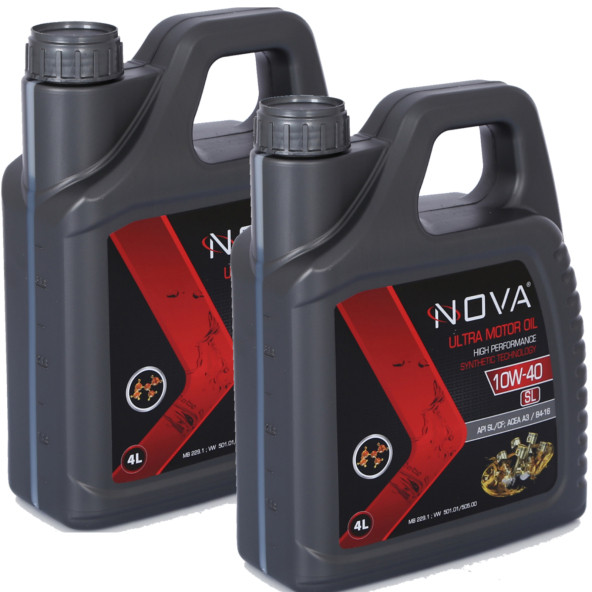 Nova 10W-40 4 Litre Motor Yağı Benzin, Lpg, Dizel (2 ADET) ürün görseli 1