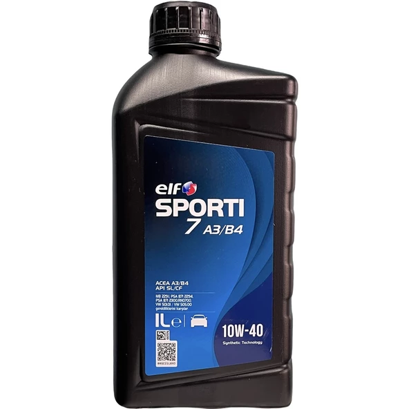 ELF Sporti 7 A3-B4 10W-40 Sentetik Motor Yağı 1 Litre ürün görseli 1